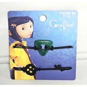 Coraline Key and Seeing‎ Stone 2 Piece Bracelet Set